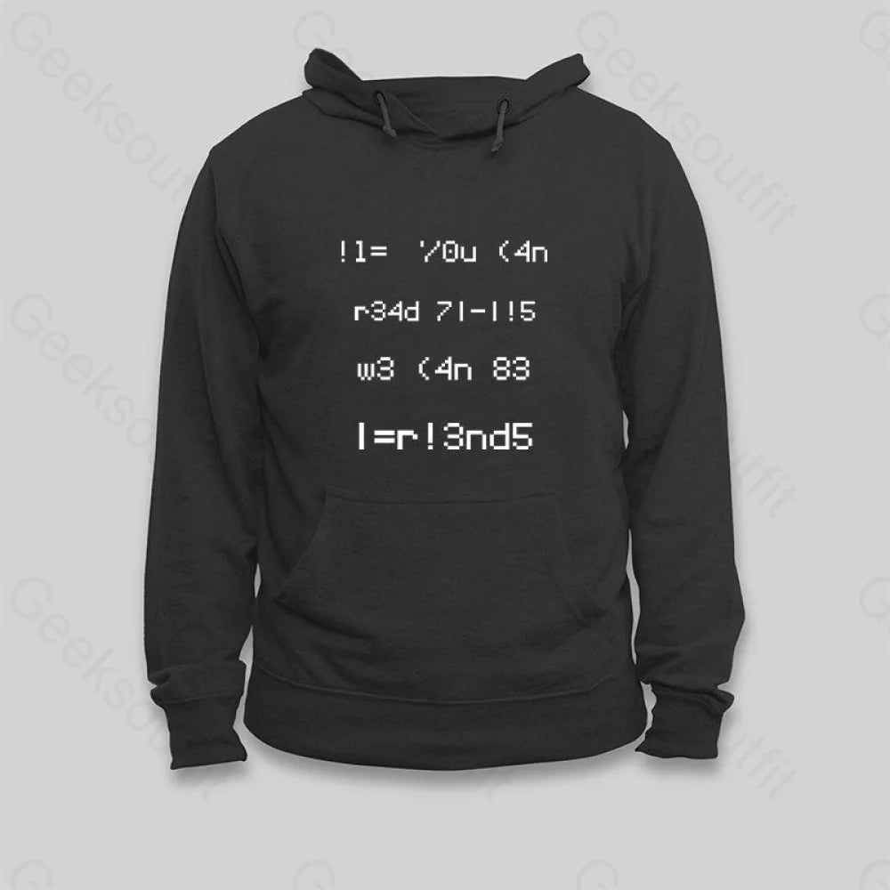 1337 Hoodie Black / S