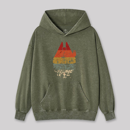 Retro Battleship Geek Washed Hoodie