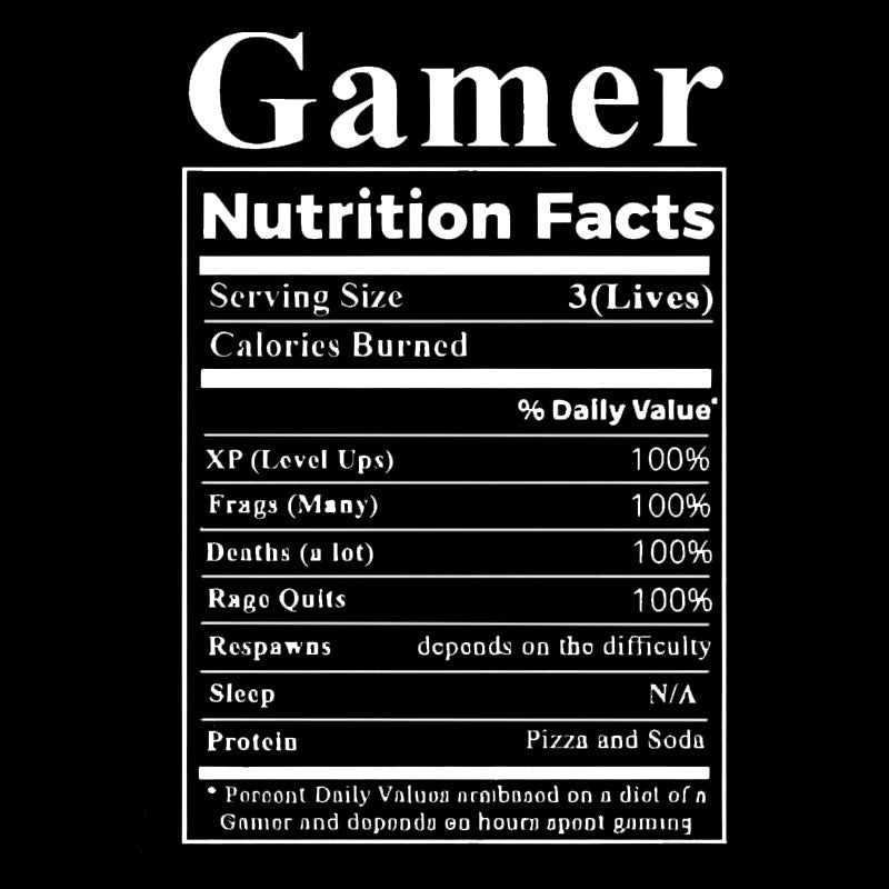 Gamer Nutrition Facts Geek T-Shirt