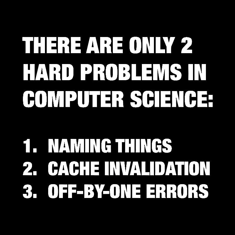 Only 2 hard problems in computer science Geek T-Shirt