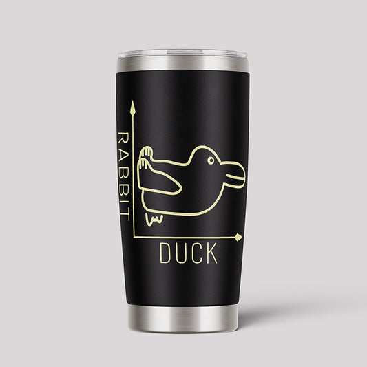 Rabbit And Duck Funny Geeks Tumbler