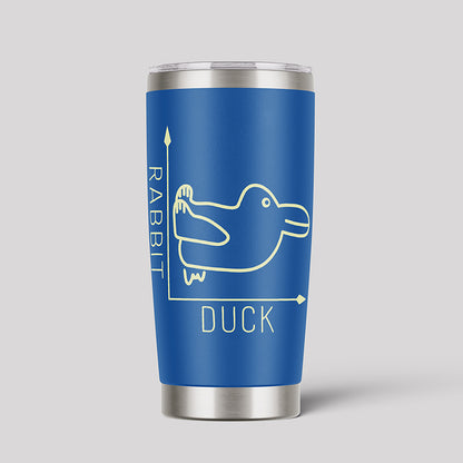 Rabbit And Duck Funny Geeks Tumbler