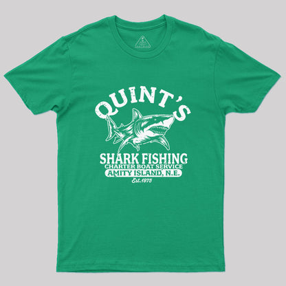 Quint's Shark Fishing Geek T-Shirt