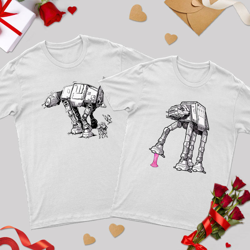 Imperial Walker Geek Couple T-Shirt