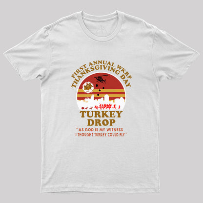 WKRP Turkey Real Drop Geek T-Shirt