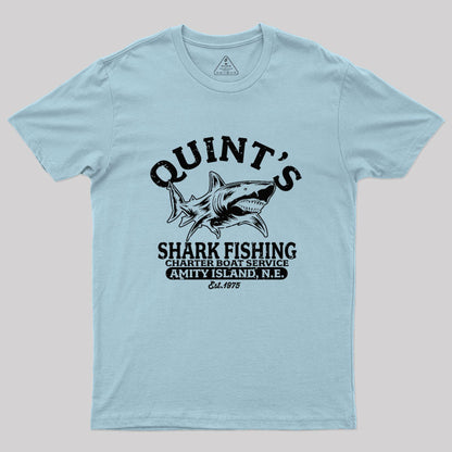 Quint's Shark Fishing Geek T-Shirt