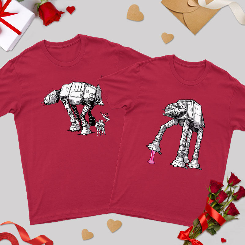 Imperial Walker Geek Couple T-Shirt