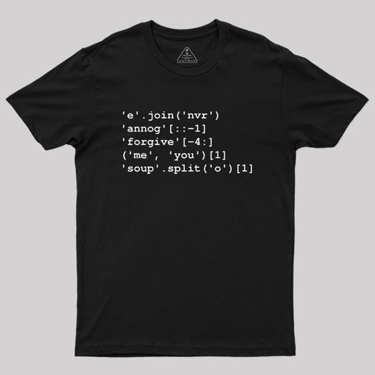 Rick Roll in Python Geek T-Shirt