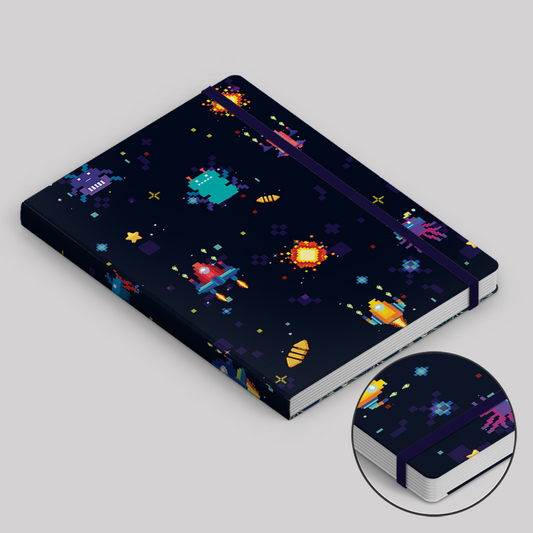 Pixel Style Retro Game Notebook