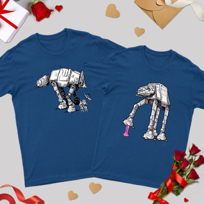 Imperial Walker Geek Couple T-Shirt