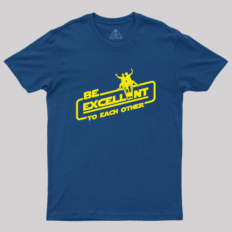 Cool 80's Retro Sci-fi Movie Quote Excellent Typography Slogan Geek T-Shirt