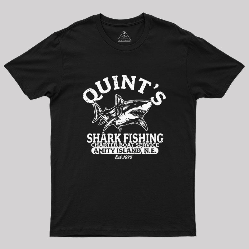 Quint's Shark Fishing Geek T-Shirt