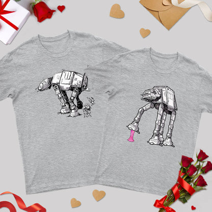 Imperial Walker Geek Couple T-Shirt