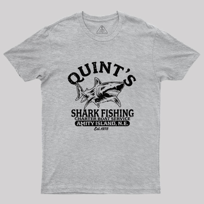 Quint's Shark Fishing Geek T-Shirt