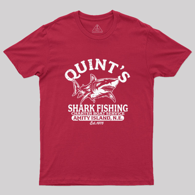 Quint's Shark Fishing Geek T-Shirt