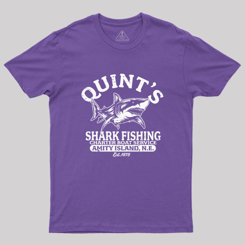 Quint's Shark Fishing Geek T-Shirt