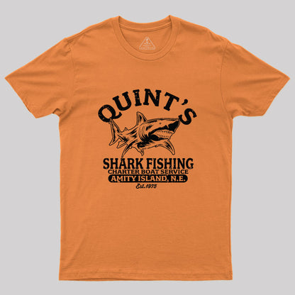 Quint's Shark Fishing Geek T-Shirt