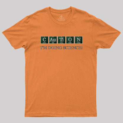 Caution Science Geek T-Shirt