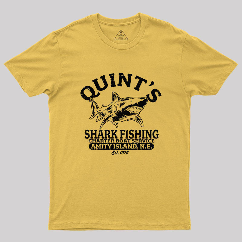 Quint's Shark Fishing Geek T-Shirt