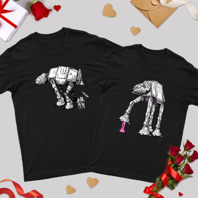 Imperial Walker Geek Couple T-Shirt