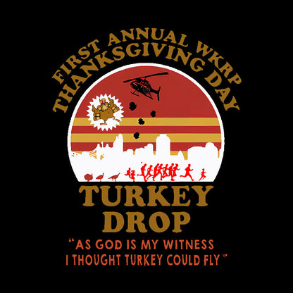 WKRP Turkey Real Drop Geek T-Shirt