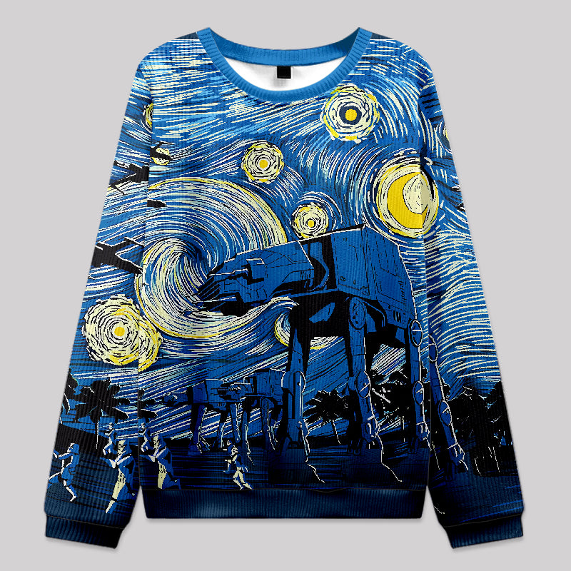 Starry Sky Knit Sweatshirt