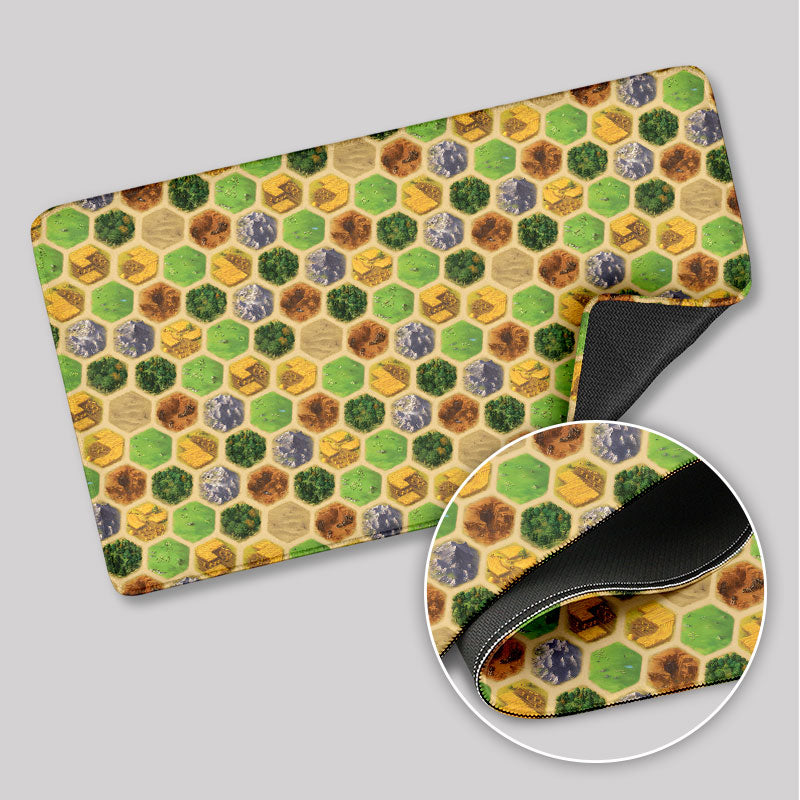 Board Game Map Green Geek Mouse Pad