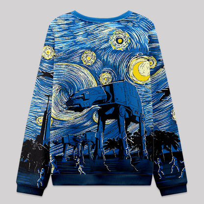 Starry Sky Knit Sweatshirt