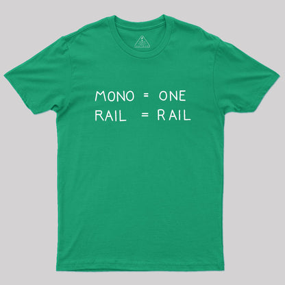 Mono One Rail Rail Geek T-Shirt