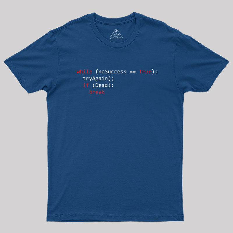 Algorithm of success | Python Coding Geek T-Shirt