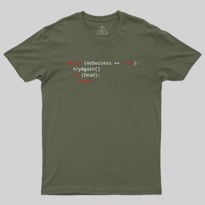 Algorithm of success | Python Coding Geek T-Shirt