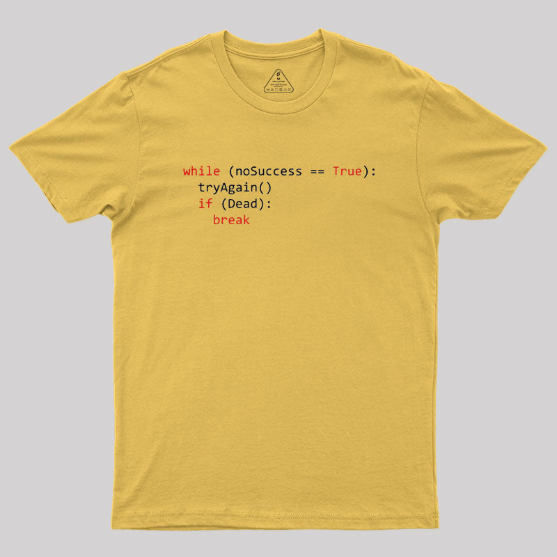 Algorithm of success | Python Coding Geek T-Shirt