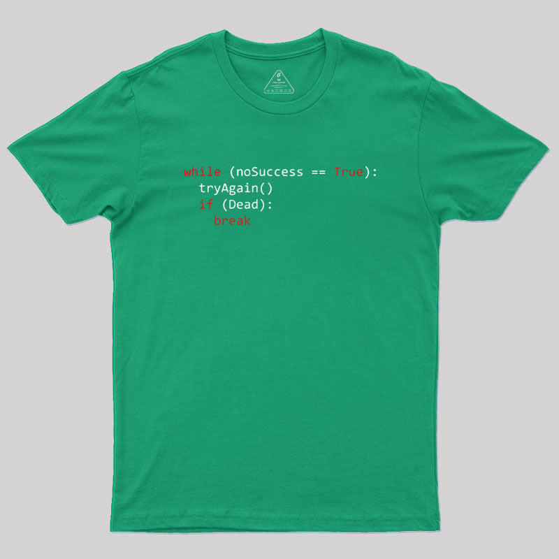 Algorithm of success | Python Coding Geek T-Shirt