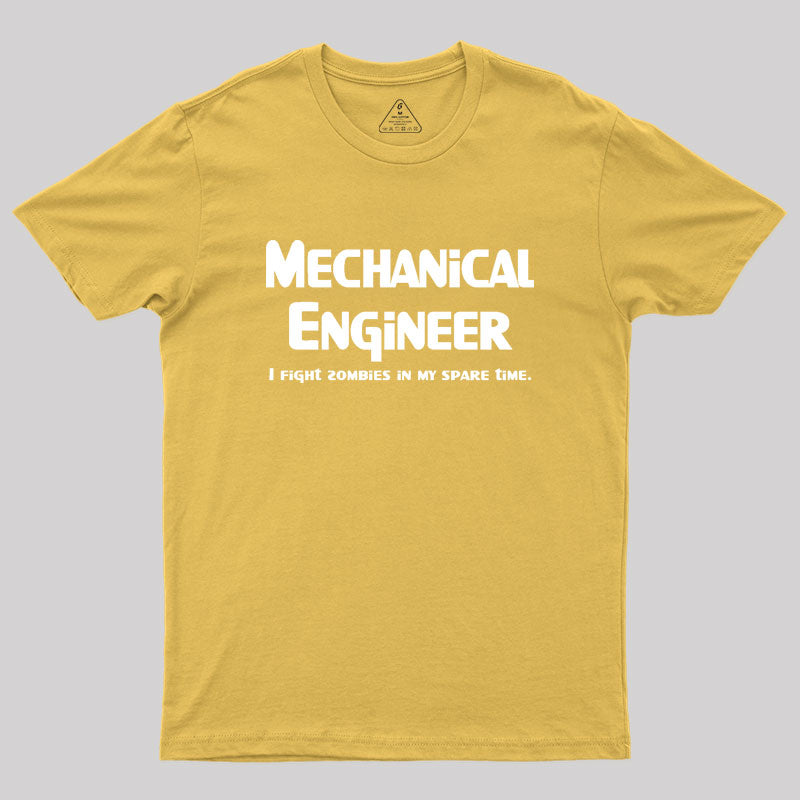 Mechanical Engineer Zombie Fighter Geek T-Shirt