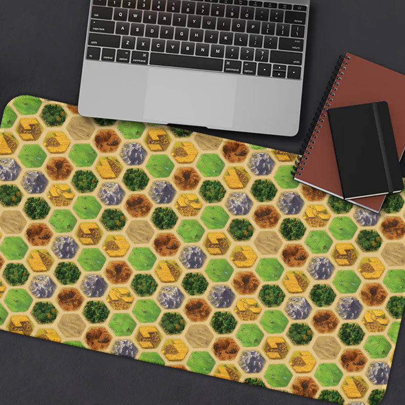 Board Game Map Green Geek Mouse Pad