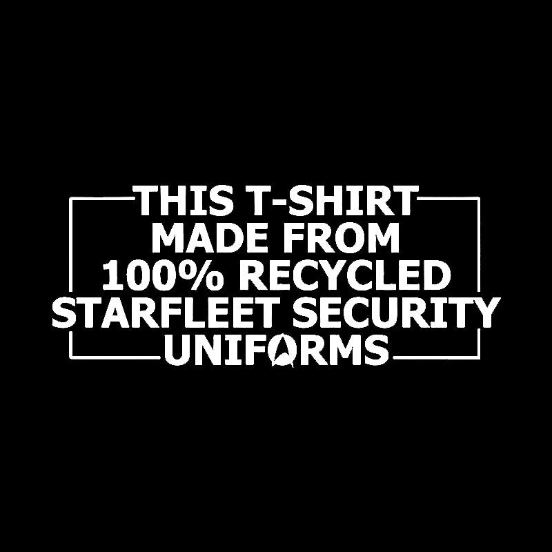 100% recycled Starfleet Security Geek T-Shirt