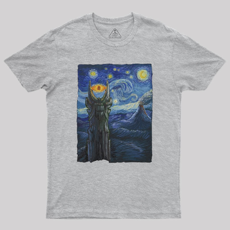 Sauron Van Gogh Nerd T-Shirt