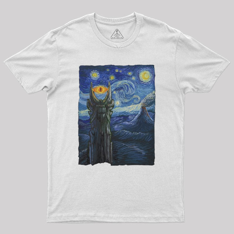 Sauron Van Gogh Nerd T-Shirt