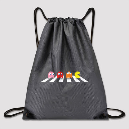 Abbey Pac-Man Drawstring Cinch Bag