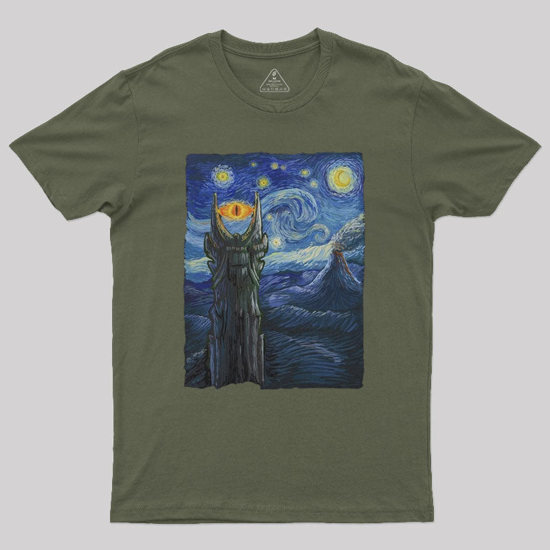 Sauron Van Gogh Nerd T-Shirt