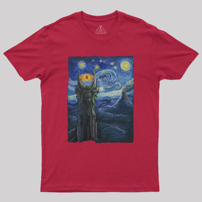 Sauron Van Gogh Nerd T-Shirt