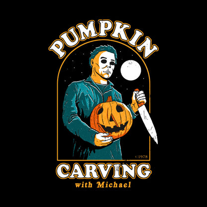 Halloween Pumpkin Carving With Michael Geek T-Shirt