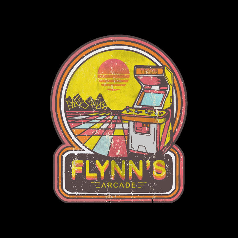 Flynns arcade vintage Geek T-Shirt