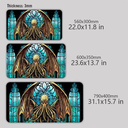 Gothic Church of Cthulhu Geek Mouse Pad