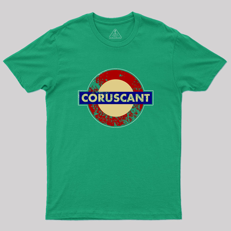 CORUSCANT METRO STATION SIGN Geek T-Shirt