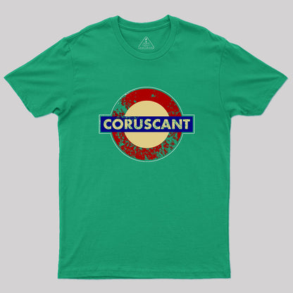 CORUSCANT METRO STATION SIGN Geek T-Shirt