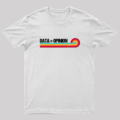 Retro Stripes Funny Data > Opinion Geek T-Shirt