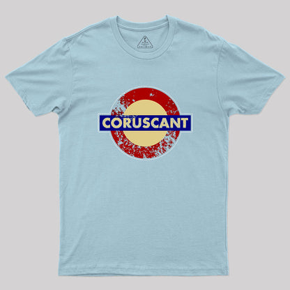 CORUSCANT METRO STATION SIGN Geek T-Shirt