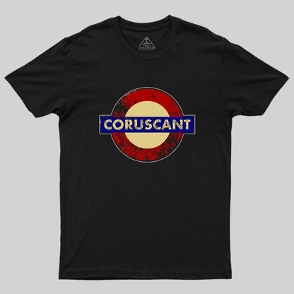 CORUSCANT METRO STATION SIGN Geek T-Shirt