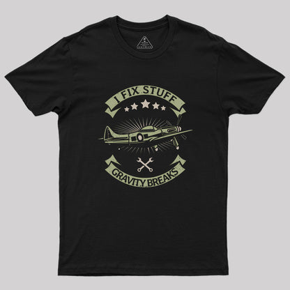 Aircraft Mechanic Airplane Technician Geek T-Shirt